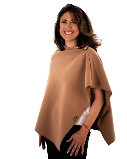 Poncho Camelfarben