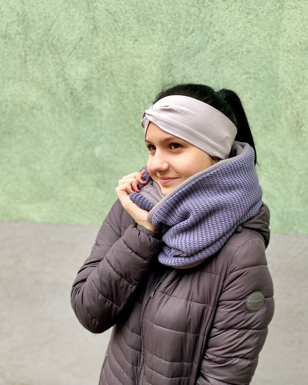 Loopschal Grobstrick & Fleece