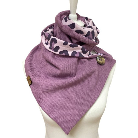 Wickelschal Waffeljersey Soft Leo Lilac