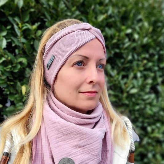 Stirnband Rippjersey & Wunschmuster