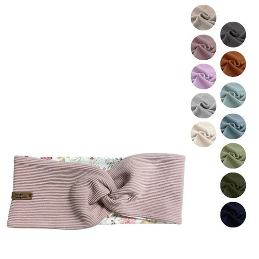 Stirnband Rippjersey & Wunschmuster