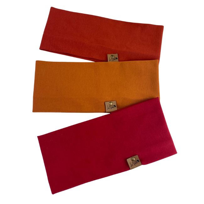 Stirnband Basic wärmende Feuerfarben