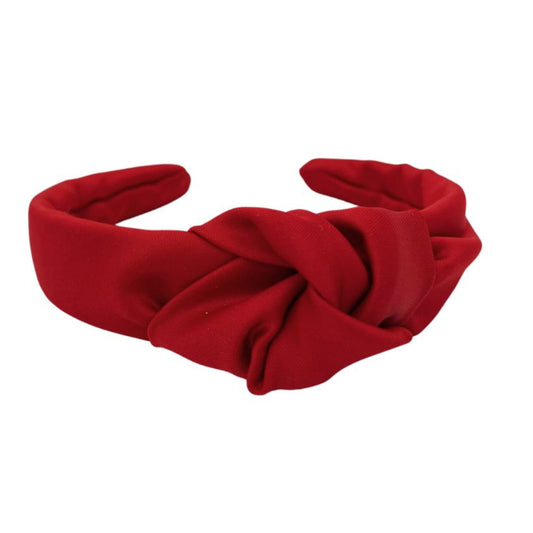 Haarreif Satin Rubinrot