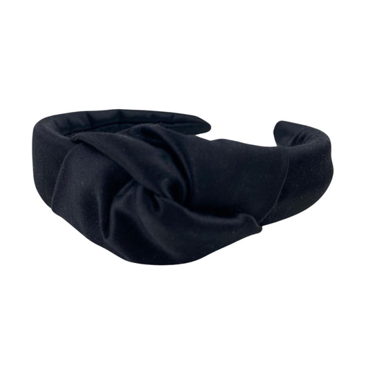 Haarreif Satin Schwarz