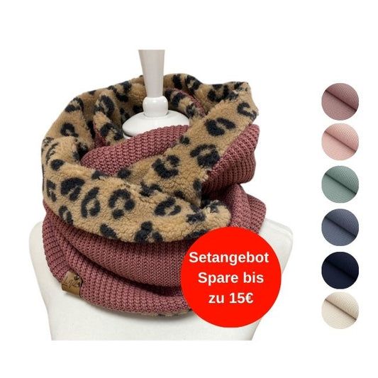 Setangebot Loopschal Grobstrick Wild & Warm