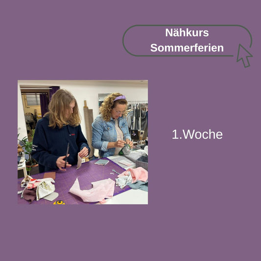 Nähkurs Kinder Sommerferien 1. Woche