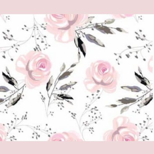 Baumwolljersey Sommerrose
