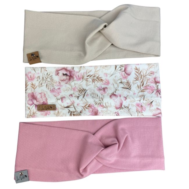 Stirnband Rosa Mohnzauber