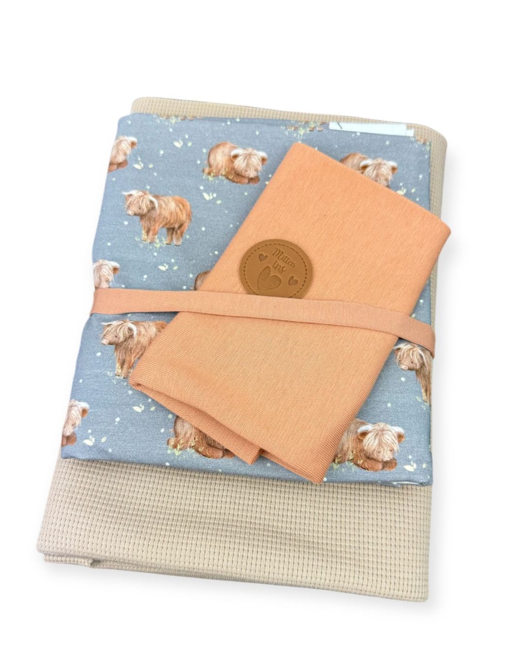 Stoffpaket Waffeljersey Süße Gnus