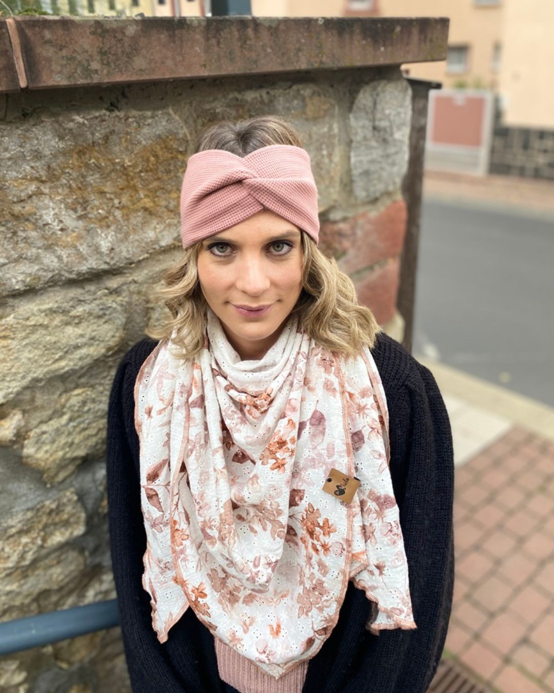 Stirnband Waffeljersey