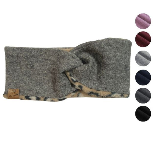 Stirnband Walkloden & Fleece Leomuster