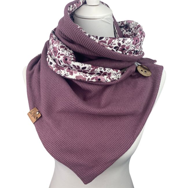 Wickelschal Feinstrick Blütenverliebt