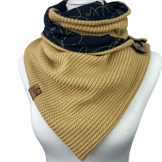 Wickelschal Grobstrick Lovestory