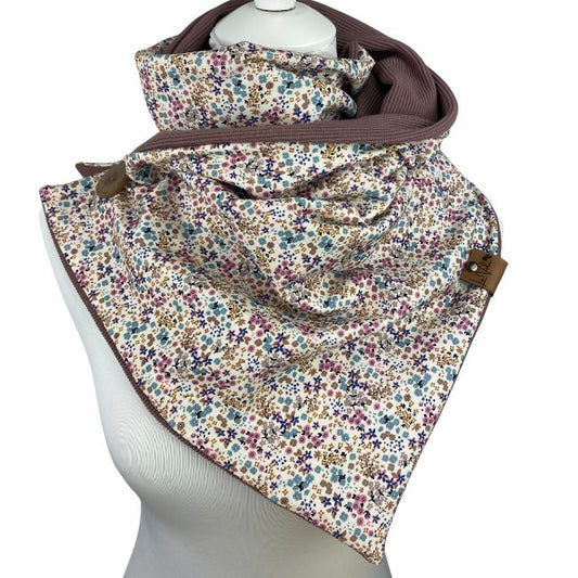 Wickelschal Rippjersey Mini Flora