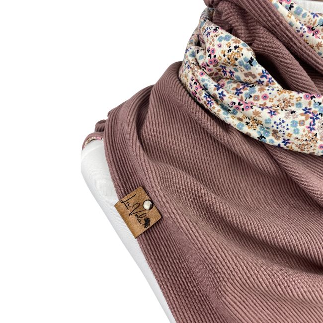 Wickelschal Rippjersey Mini Flora
