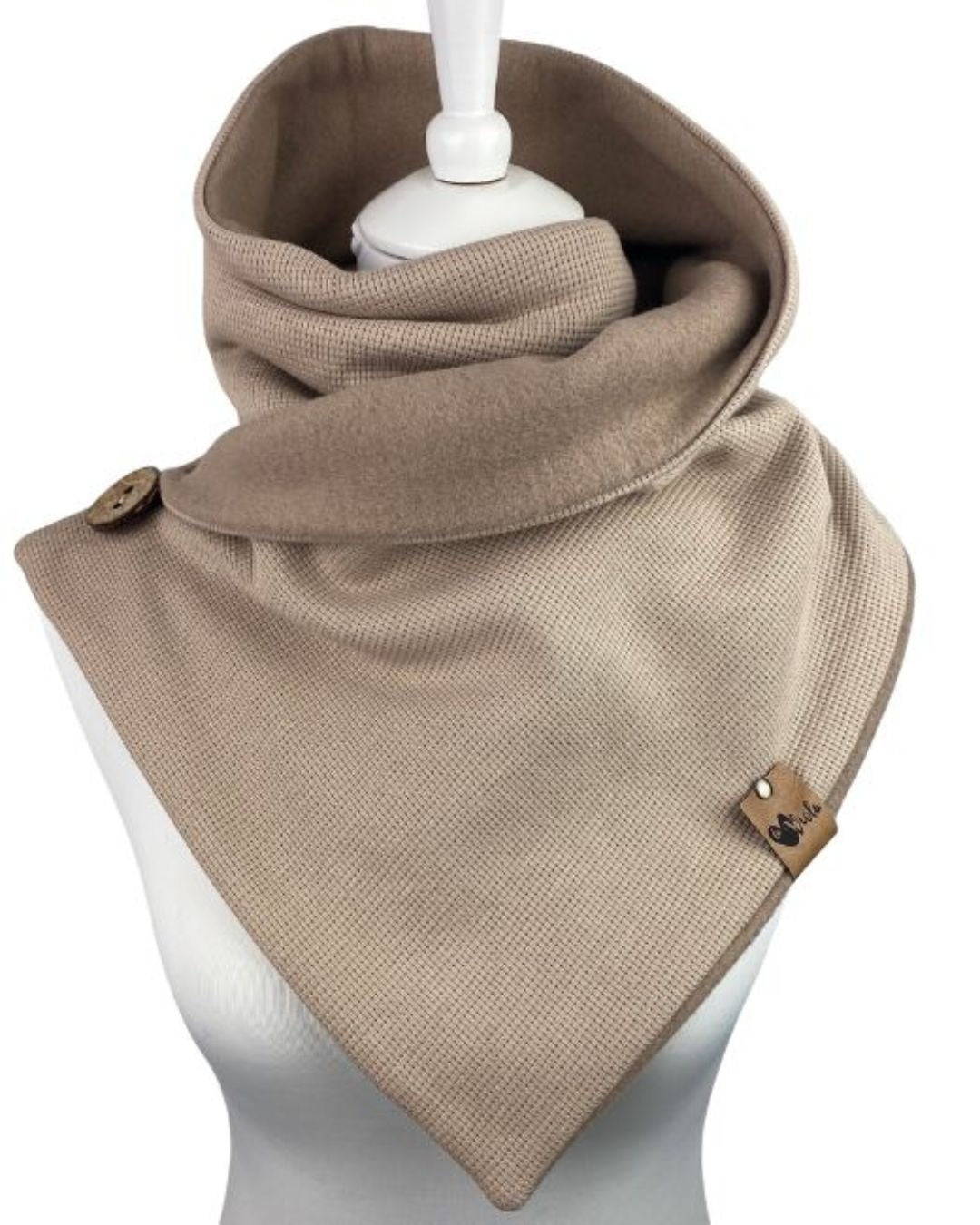 Wickelschal Wunschdesign Waffeljersey & Fleece