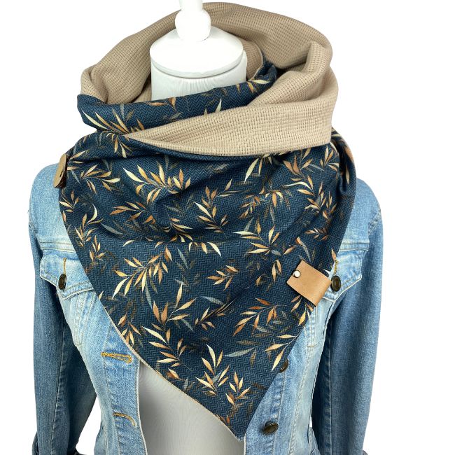 Wickelschal Wunschdesign Waffeljersey