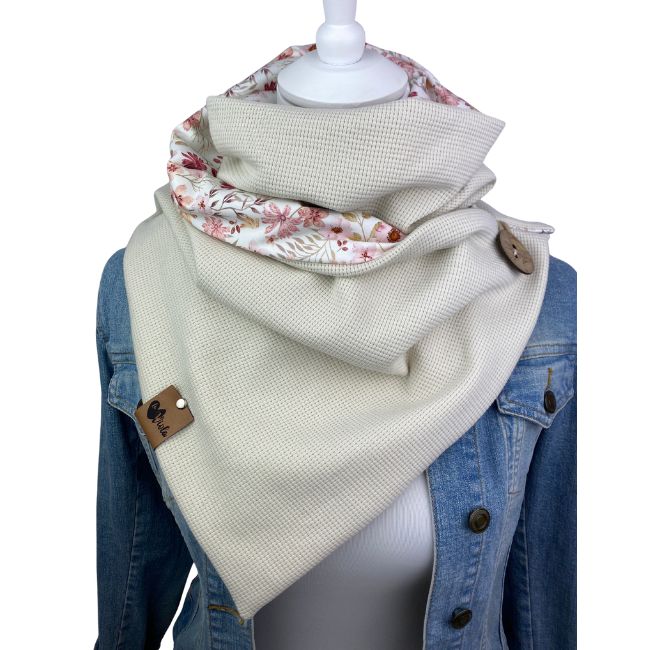 Wickelschal Wunschdesign Waffeljersey
