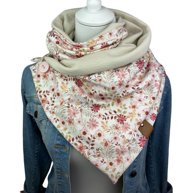 Wickelschal Wunschdesign Waffeljersey