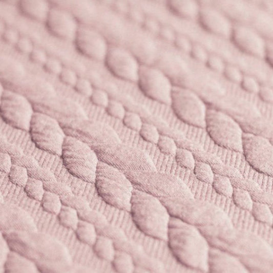 Jacquard Strickstoff Zopfmuster Nuderosa