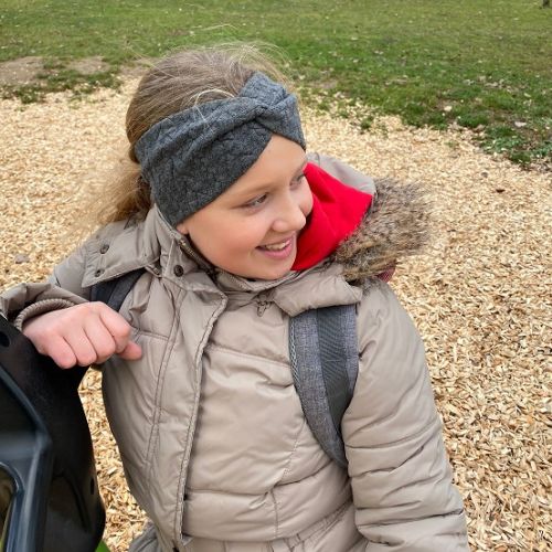 Stirnband Zopfmuster