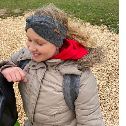 Stirnband Zopfmuster