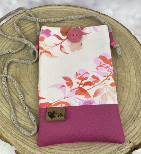 Handytasche Pink Rosa Zweige