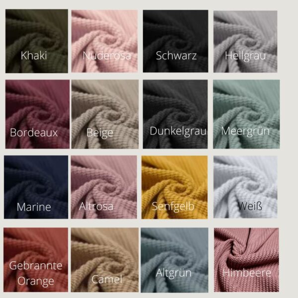 Wunschdesign Beanie Mütze Grobstrick & Jersey – Bild 5