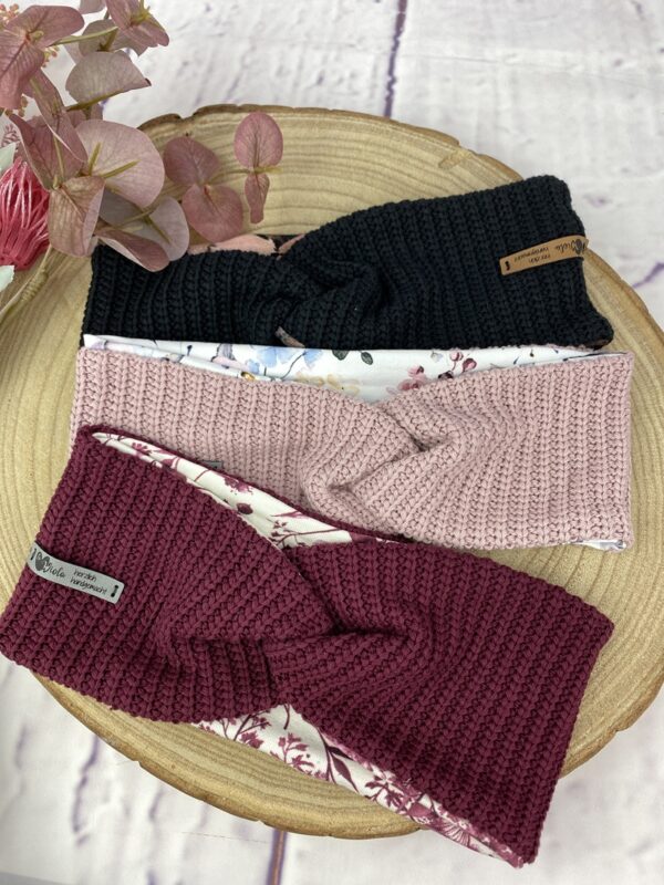 Winter Stirnband eigenes Design Grobstrick