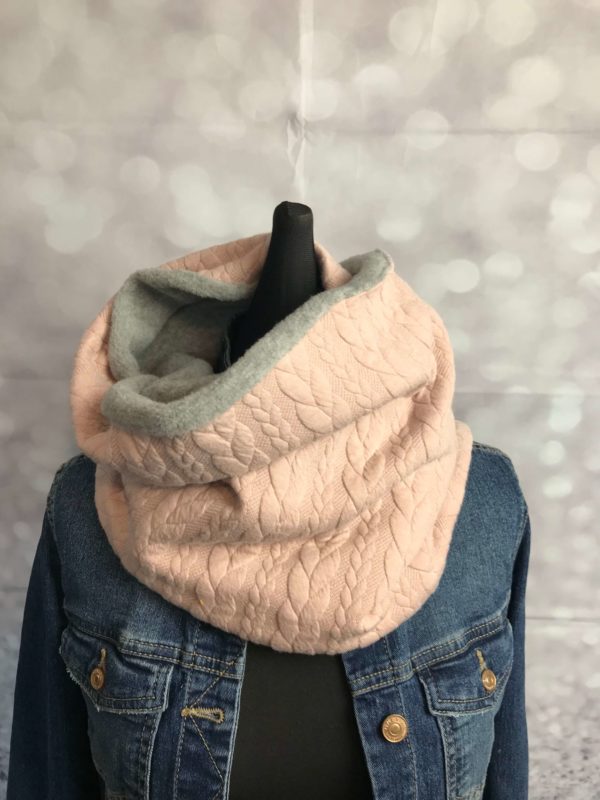 Loop rosa Zopfmuster_1