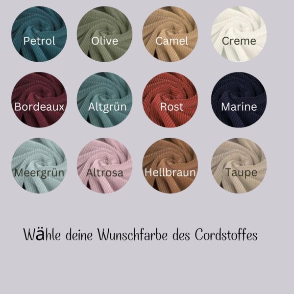 Wähle deine Cordfarbe