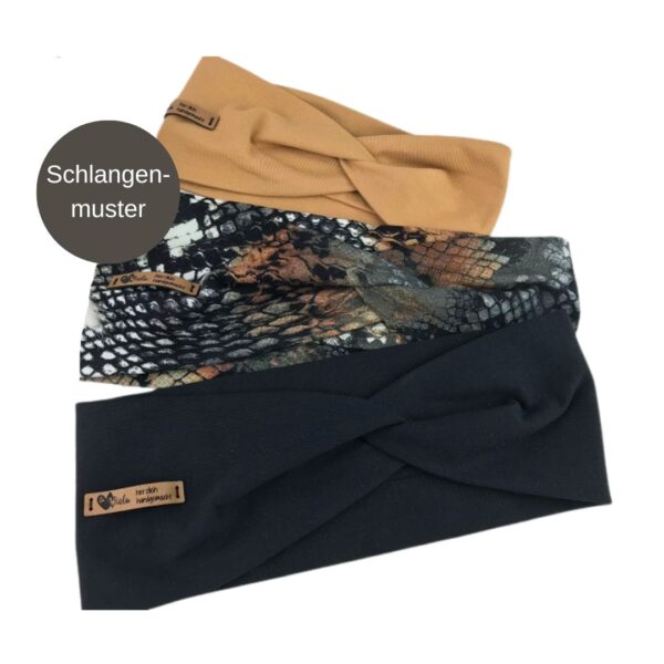 Stirnband Schlangenmuster