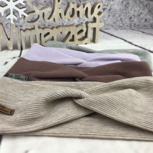 Winter Stirnband Bio- Rippjersey