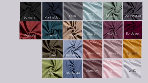 Farbpalette Musselin