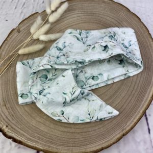 Musselin Stirnband Eukalyptus zum selber Binden
