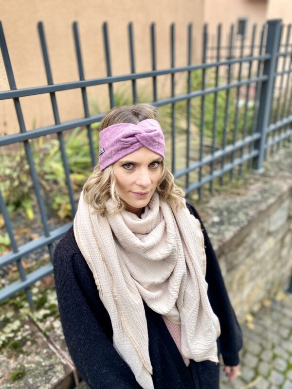 Winter Stirnband Zopfmuster in 18 verschiedenen Farben – Bild 4