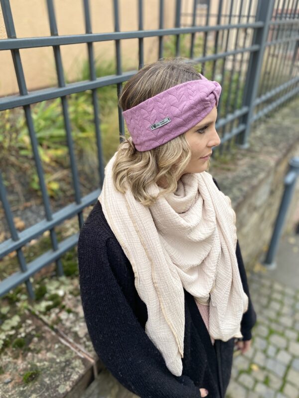 Winter Stirnband Zopfmuster in 18 verschiedenen Farben – Bild 8
