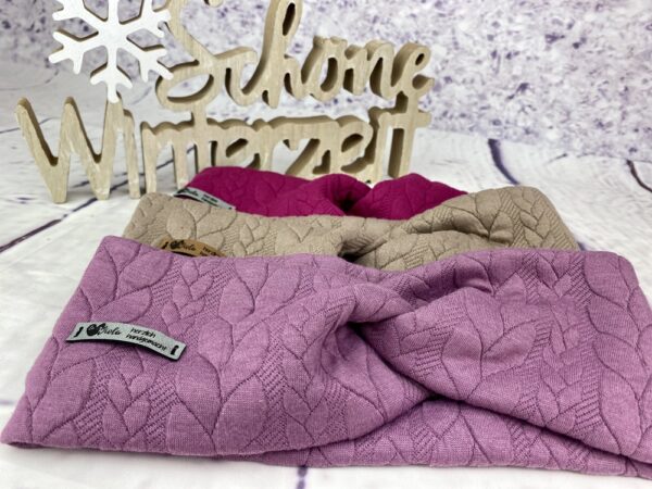 Winter Stirnband Zopfmuster in 18 verschiedenen Farben