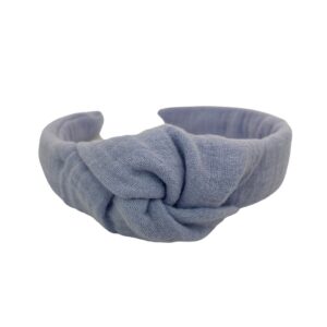 Haarreifen Musselin Fliederblau