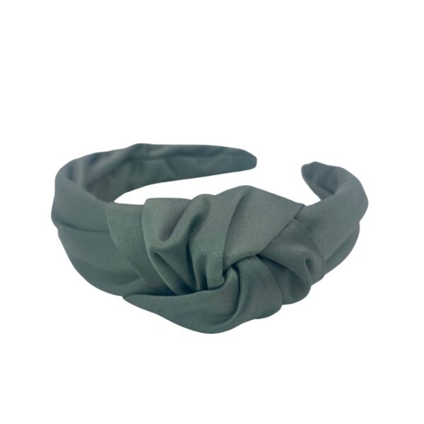 Haarreifen Satin Altgrün