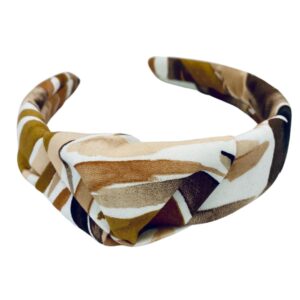 Haarreifen gestreift braun beige