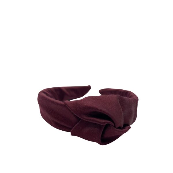 Haarreifen Satin Bordeaux