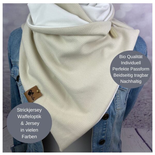 Wunschdesign Strickjersey Waffelmuster Jersey