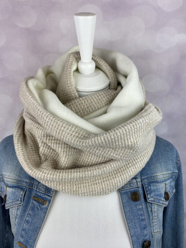 Waffelstrick Soft Beige Loop
